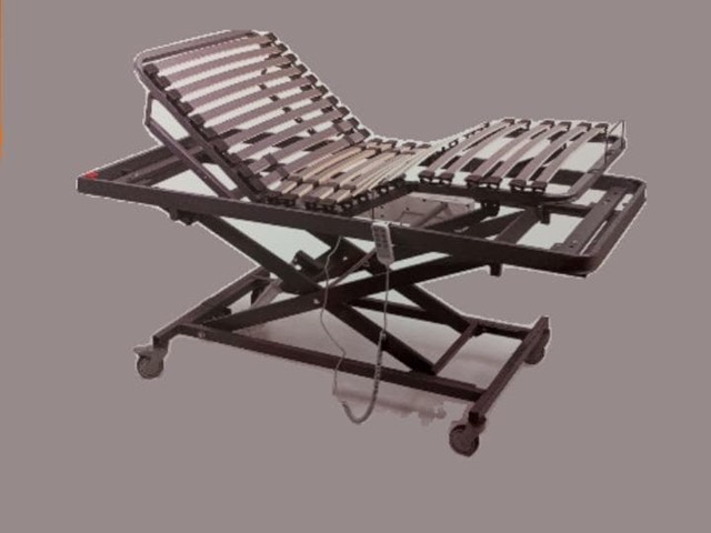 CAMA GERIÁTRICA + BARANDILLAS