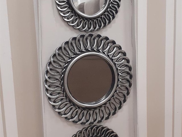 SET ESPEJOS PLATA